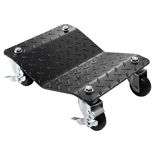 VEVOR Car Wheel Dolly, 6000 lbs/2722 kg Car Moving Cart with Brakes, Set of 4 Piece, Heavy-Duty Vehicle Dolly, Moving Cars, Trucks, Trailers, Motorcycles, and Boats - size: 4 Pack, style: 6000 LBS，4 Pack