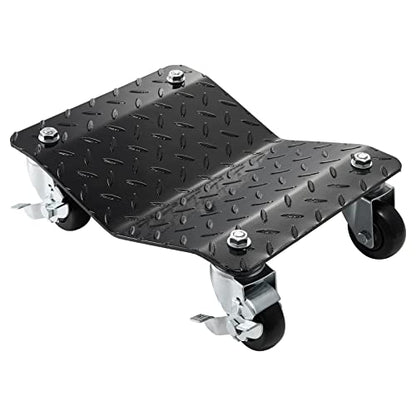 VEVOR Car Wheel Dolly, 6000 lbs/2722 kg Car Moving Cart with Brakes, Set of 4 Piece, Heavy-Duty Vehicle Dolly, Moving Cars, Trucks, Trailers, Motorcycles, and Boats - size: 4 Pack, style: 6000 LBS，4 Pack