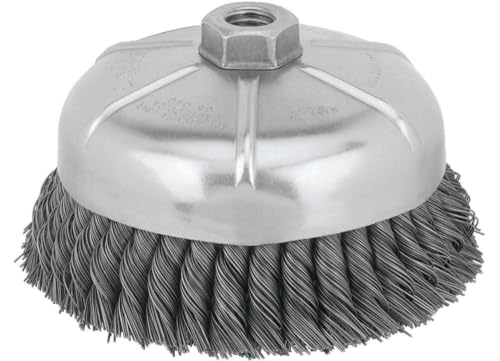 DEWALT Wire Cup Brush, Knotted, 6-Inch (DW4917) - size: One Size