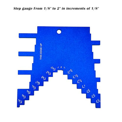 2 in 1 Router Depth Gauge and Table Saw Height Gauge for Router Tables