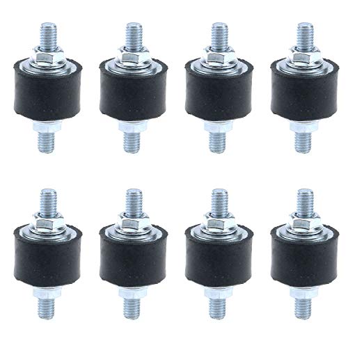 MY MIRONEY 8PCS M8 Rubber Studs Shock Absorber, 30 x 20mm - size: M8 x 20mm;30 x 20mm (Double Studs)