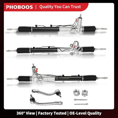 PHOBOOS Hydraulic Power Steering Rack and Pinion Fit for Hyundai & Kia - size: 26-2450/ES800035
