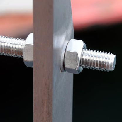 uxcell 5Pcs M8-1.25x35mm Fully Threaded Rods, Threaded Rods Bar Studs, 304 Stainless Steel Long Thread Screws Hardware for U-Bolts, Anchors, Clamps, Hangers, Silver - size: M8-1.25x35