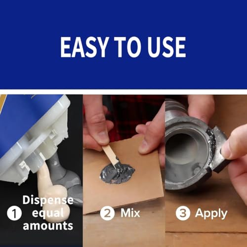Strong FoundryGlue,HighTemperature ResistantCasting Repair, MetalRepair Glue, LiquidWelding Filler forMetal Defects andRepairs-ProfessionalAdhesive Designed forMetal, Plastic,Wood（2pcs）