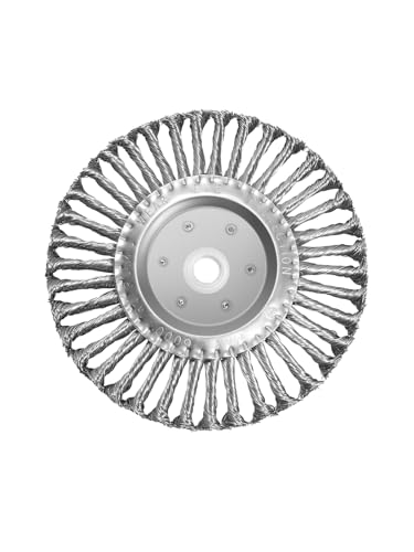 6in Bench Wire Wheel Brush | Knotted Steel Wire 0.023" with 1/2" 5/8" 7/8" Arbors for Bench Grinder Carbon Steel Paint Rust Removal- 1pcs - style: 6in 1pcs