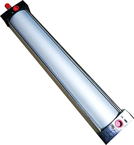 INTBUYING Air Cylinder Pneumatic Standard Cylinder Aluminum Alloy Magnetic Rod Dual Action Single Rod-SC 100 x 450 PT Bore:4" Stroke:18" - size: SC 100 x 450 PT Bore:4" Stroke:18"