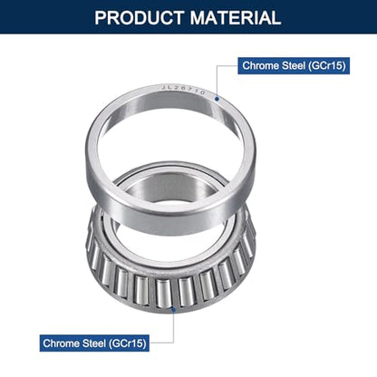 2 Pack JL26749/10 Tapered Roller Bearing Cone and Cup Set - size: JL26749/JL26710