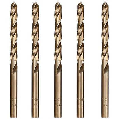 9/32" M35 Cobalt Twist Drill Bit Set for Stainless Steel (5 Pcs) - style: 9/32"(5pcs)