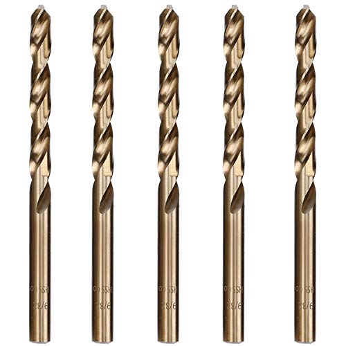 9/32" M35 Cobalt Twist Drill Bit Set for Stainless Steel (5 Pcs) - style: 9/32"(5pcs)