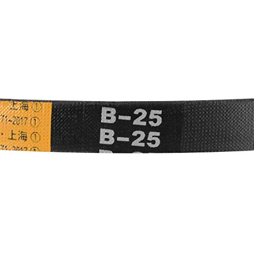 uxcell B25 V-Belts 25" Pitch Length, B-Section Rubber Drive Belt 2pcs - size: 25"