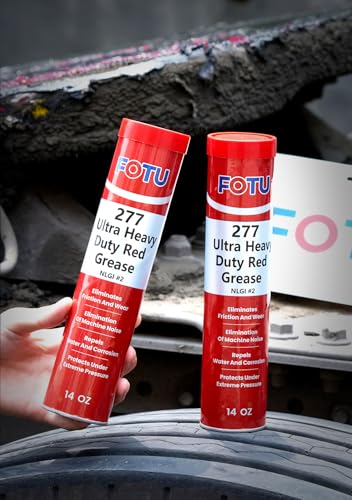 FOTU 277 Ultra Heavy‑Duty Red Grease Tube,10‑Pack 14oz Wheel Bearing Grease - size: 10-Pack