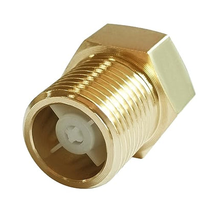 Joywayus Brass Check Valve 1/2" Female to 1/2" Male Thread One Way Non Return Backflow Preventer Check Valves (Pack of 2) - size: Female to Male
