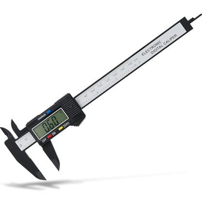 Digital Caliper, Adoric Calipers 0-6 Inch, Inch/mm Conversion, Large LCD - color: Black, size: 6"