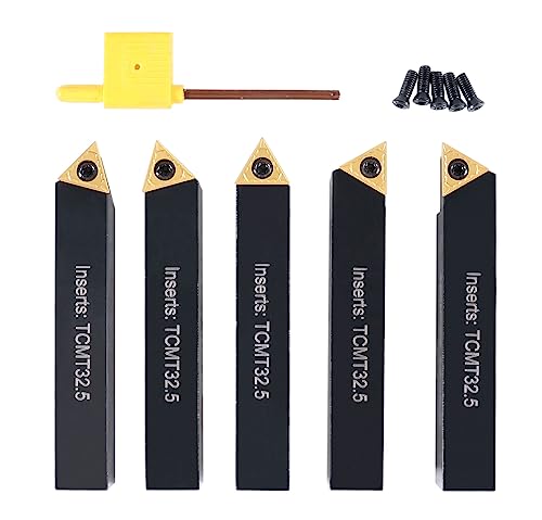 Accusize Industrial Tools 5/8'' 5 Pc Indexable Turning Tool Set, 2380-5102 - size: 5/8"