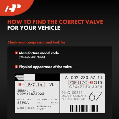 A-Premium AC Compressor Control Solenoid Valve PXE16, PXE14