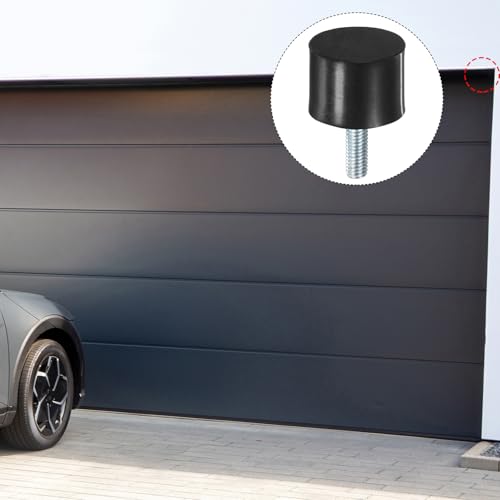 M METERXITY 4-Pack Rubber Mounts D20mmxH15mm Male Vibration Isolators Cylindrical Shock Absorber W M5 x 15mm Studs for Air Compressor/Car/Pump/Boat/Garage Motor/Bobbins Rubber Isolators - size: M5 x 15mm, 20mm x 15mm
