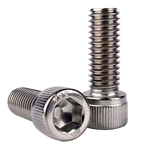1/4-20 x 7/8" Allen Hex Socket Head Screw Bolt, 304 Stainless Steel 18-8, UNC Machine Full Thread, Pack of 20 - size: 1/4-20 x 7/8" (20 PCS)