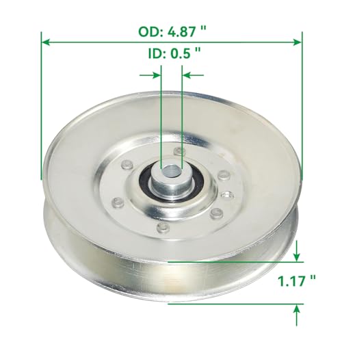 756-3045A Idler Pulley for Cub Cadet LT2042 2166 GT2544 Lawn Mower - size: 1x756-3045