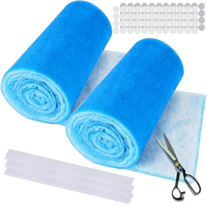 2Rolls MERV 8 Air Vent Filters, 12×120 In Cut to Fit, Makes 100+ Filter - size: 2 Rolls 12" x 120"