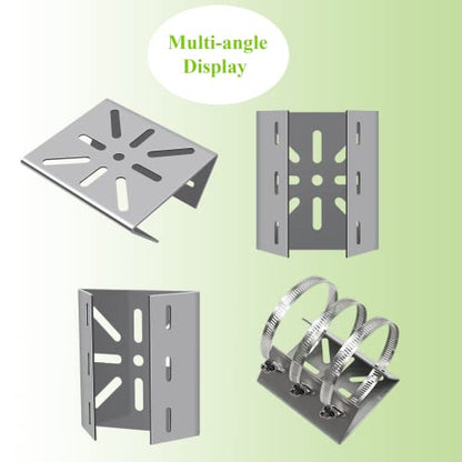 2pcs Universal Wall Mounting Bracket with 6 Loops - size: 2Pack