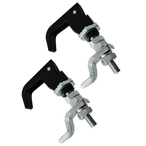 2PCS Black Powder Coated Lift and Turn Compression Latch, Adjustable Grip¡­ - color: Black