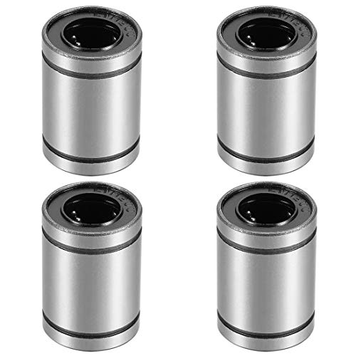 uxcell LM12UU Linear Ball Bearings 12mm Bore 21mm OD 30mm Long for CNC Machine 3D Printer 4pcs - size: 12mm