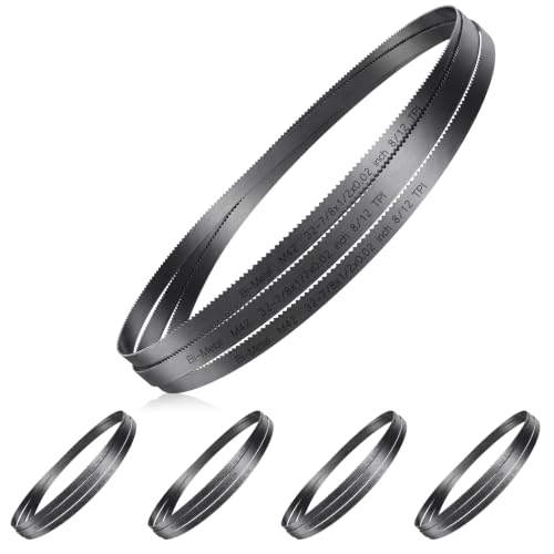 5 Pack Bi-Metal Portable Band Saw Blades, 32-7/8'', 8/12 TPI - size: 32-7/8'', style: 8/12 TPI