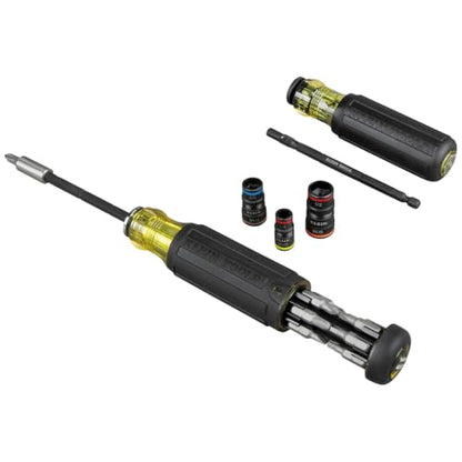 Klein Tools 80083 Impact Driver Kit with 7-in-1 SAE Impact Socket Set and 14-in-1 Multi-Bit Adjustable Length Screwdriver, 2-Piece - size: 2-Piece Kit