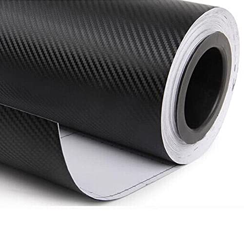 DIYAH 3D Black Carbon Fiber Film Twill Weave Vinyl Sheet Roll Wrap DIY Decals (96" X 60" / 8 FT X 5 FT) - size: 96" X 60" / 8 FT X 5 FT