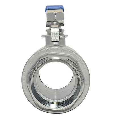 DAN SPEED 2-1/2" NPT Female 316 Stainless Steel Full Port Ball Valve Vinyl Handle WOG1000 (2-1/2 inch) - size: 2-1/2 inch 1 piece