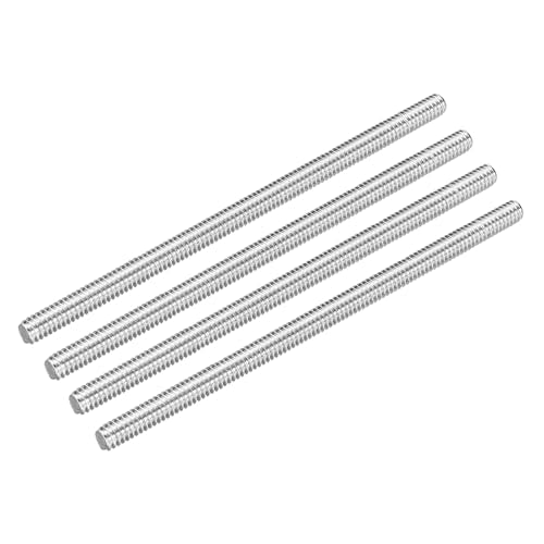MECCANIXITY Fully Threaded Rod 1/4"-20 UNC Thread Pitch 304 Stainless Steel Right Hand Threaded Rods Bar Studs,5.12 inch 4 Pack - size: 1/4"-20 UNC x 5.12 inch