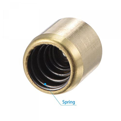 uxcell Brass Push Button Grease Oil Cup 12x12mm Ball Oiler for Lubrication System 10Pcs - size: 12x12mm