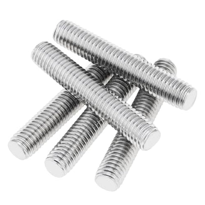 5 Pack M8-1.25 45mm Fully Threaded Rod 304 Stainless Steel 1.25mm Thread Pitch Screw Right Hand Threads Rods Bar Studs for Furniture Machinery Assembly (M8x45mm) - size: M8x45mm