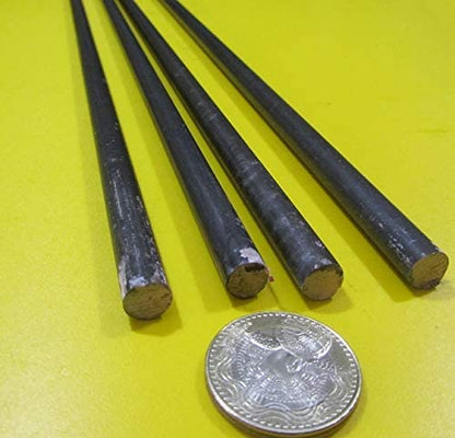 1144 Carbon Steel Round Rod .375" Diameter x 6 Foot Length 4 Pieces 24 Feet Total