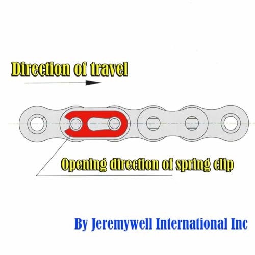Jeremywell 80H Heavy Duty Roller Chain Connecting Link (10PCS)