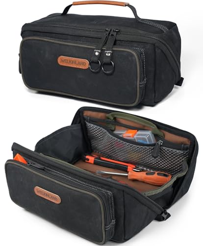 WELKINLAND LayFlat Tool Pouch Organizer, 5-Pocket 13-Inch Small Tool Bag