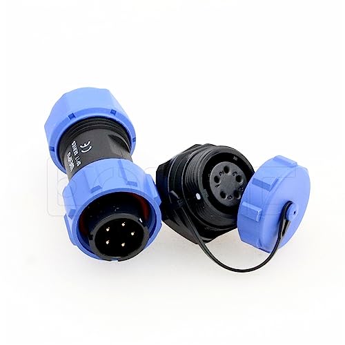 Weipu SP17 5 Pin Connector Waterproof IP68 Male Plug Female Socket Circular 6-10mm Cable Industrial Solar Electrical Connector - size: 5Pin 5A