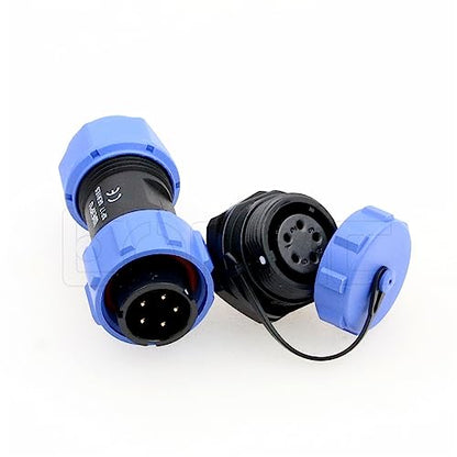Weipu SP17 5 Pin Connector Waterproof IP68 Male Plug Female Socket Circular 6-10mm Cable Industrial Solar Electrical Connector - size: 5Pin 5A