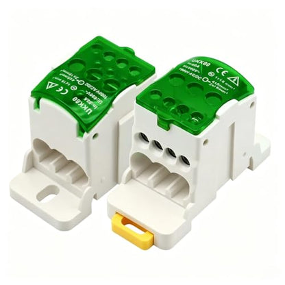 BORDSTRACT 690V 80A Green DIN Rail Distribution Box - color: Green, size: 80A