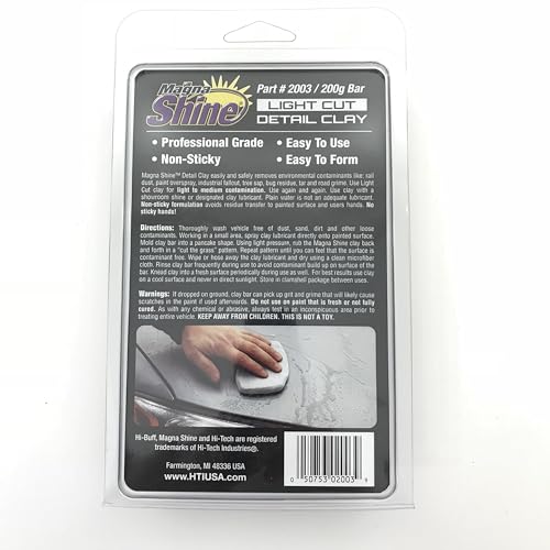 Light Cut Clay Bar 200g Automotive Paint Restoration Fallout Remover,1 Pack - color: Light Cut, size: Pack of 1