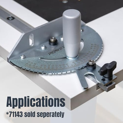 POWERTEC Benchtop Router Table with Steel Stand and Adjustable Fence – 24" x 16" MDF Laminated Top, Insert Plate, 2-1/2" Dust Port, Fence Stop, Featherboard & Additional Accessories (71402V) - color: Benchtop Router Table
