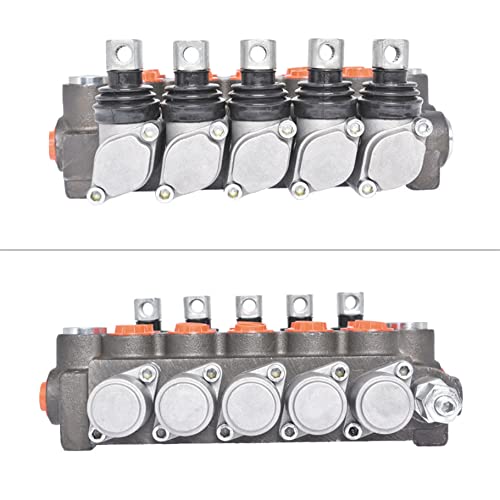 5 Spool 11GPM Hydraulic Directional Control Valve, 3625PSI SAE Ports