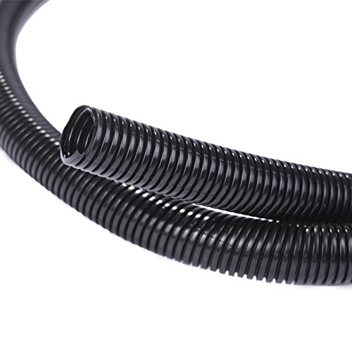 Alex Tech 25ft - 1 inch Split Wire Loom Tubing - Black - color: Black, size: 1"-25ft
