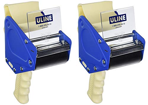 Uline Industrial Side Loader Tape Dispenser, 3 Inch, Pack of 2