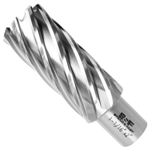 S&F STEAD & FAST Annular Cutter High Speed Steel 1-1/16 x 2" with Pilot Pin - size: 1-1/16"x 2"