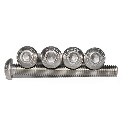 Fullerkreg M6-1.0 x 50 mm Button Head Socket Cap Screws - size: M6 x 50mm