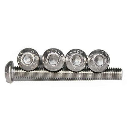 Fullerkreg M6-1.0 x 50 mm Button Head Socket Cap Screws - size: M6 x 50mm
