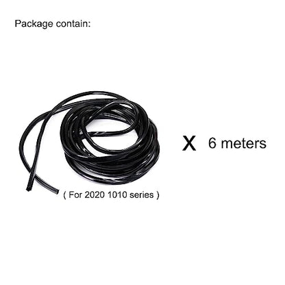 6 Meter 1010 2020 Aluminum Extrusion T Slot Cover Seal Dust Strip Bracket Insert Channel Filler for 6mm 80 20 10 Series 2040 1" V Slot Extruded Aluminum Rail Profile Accessories Hardware Black - style: 6 meters black