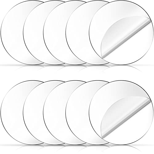 Gartful Clear Acrylic Discs - 6 inch, 10 Pieces Round Acrylic Sheets, 1/25" Thick Transparent Plexiglass Circle Panel, Plastic Disk For Signs, Craft Project, Painting, Milestone Markers, DIY Ornament - size: 0.04" Thick - 6 inch / 10x