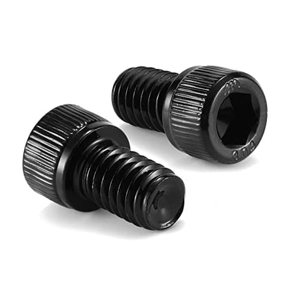 1/4-20 x 1/2" Socket Head Cap Screws Bolts, 10Pcs 304 Stainless Steel 18-8, Allen Socket Hex Drive, Full Thread, Black Oxide by SG TZH(with Hex Spanner) - size: 1/4-20 x 1/2"